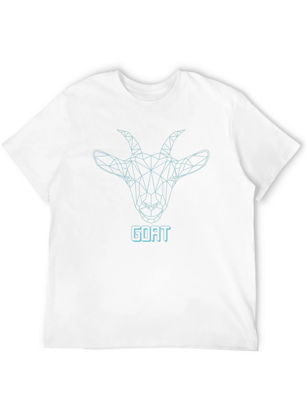 Geometric Goat Graphic Black T-Shirt