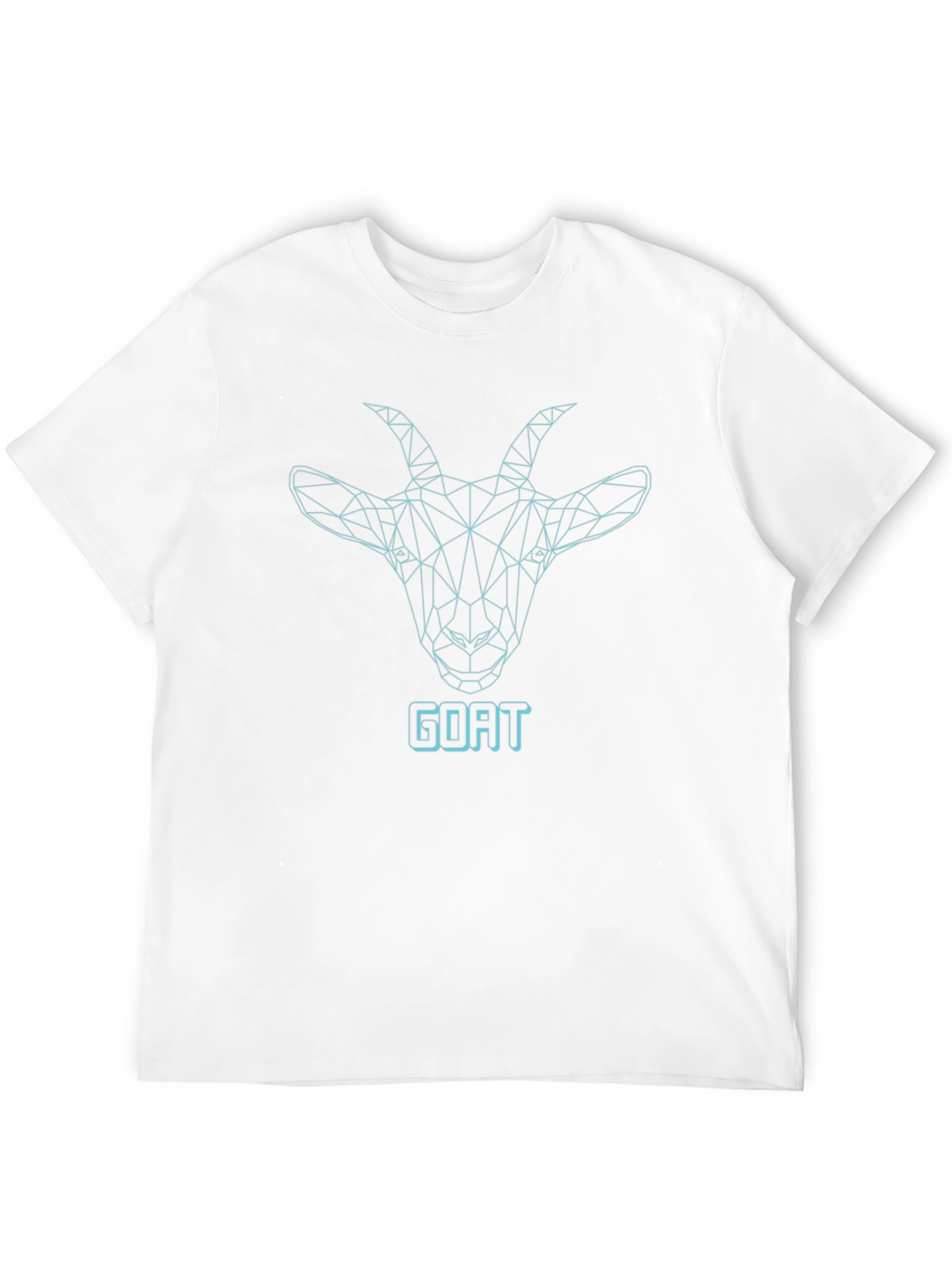 Geometric Goat Graphic Black T-Shirt