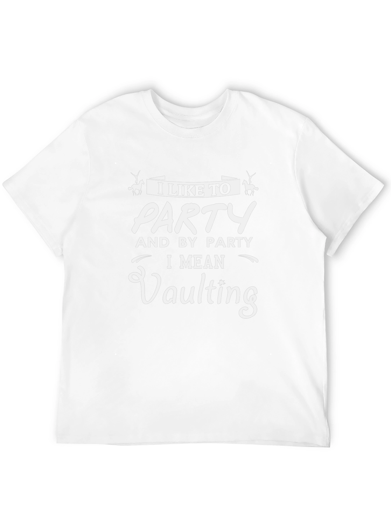I Like To Party Vaulting Black Graphic Tee
