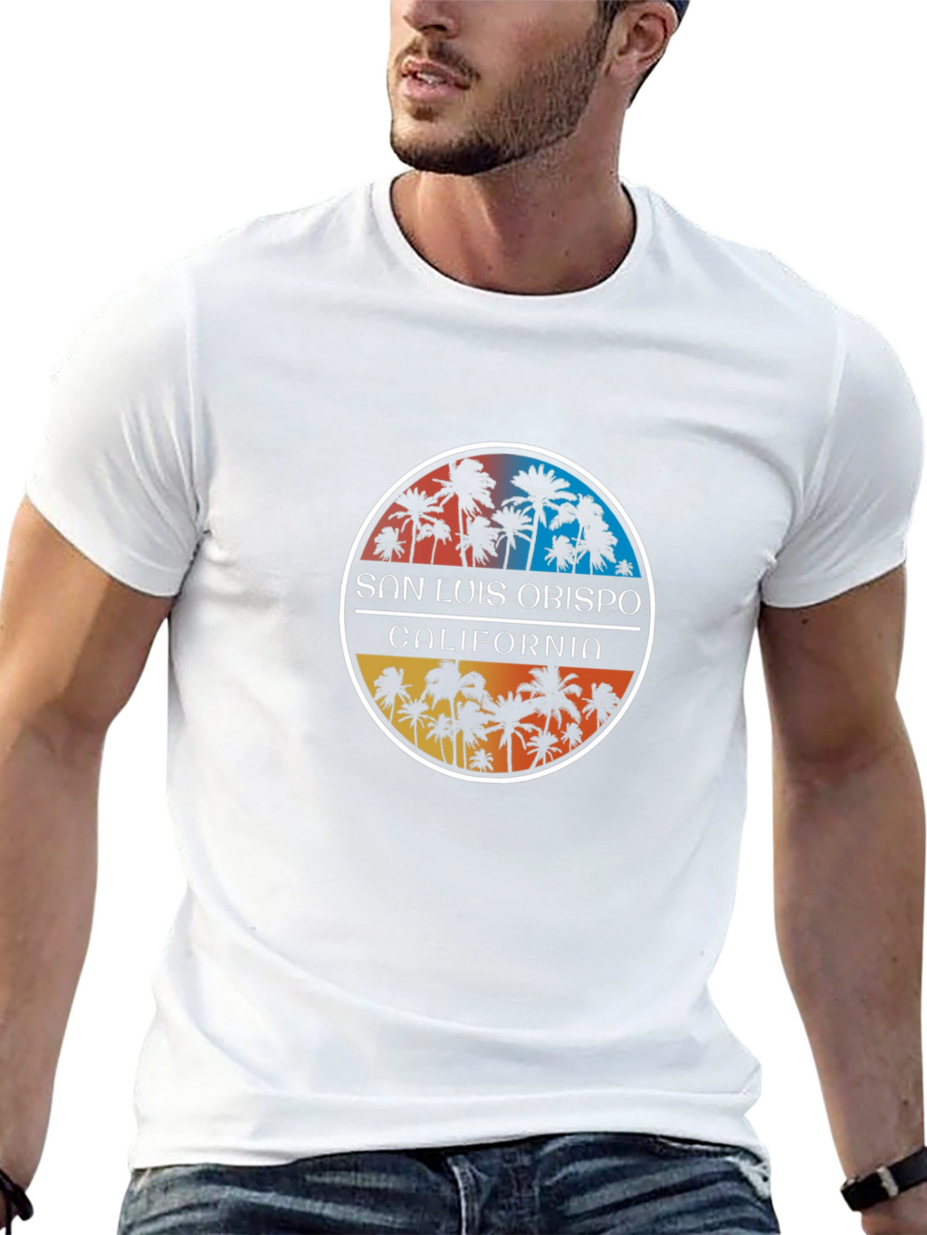 San Luis Obispo California Palm Tree T-Shirt