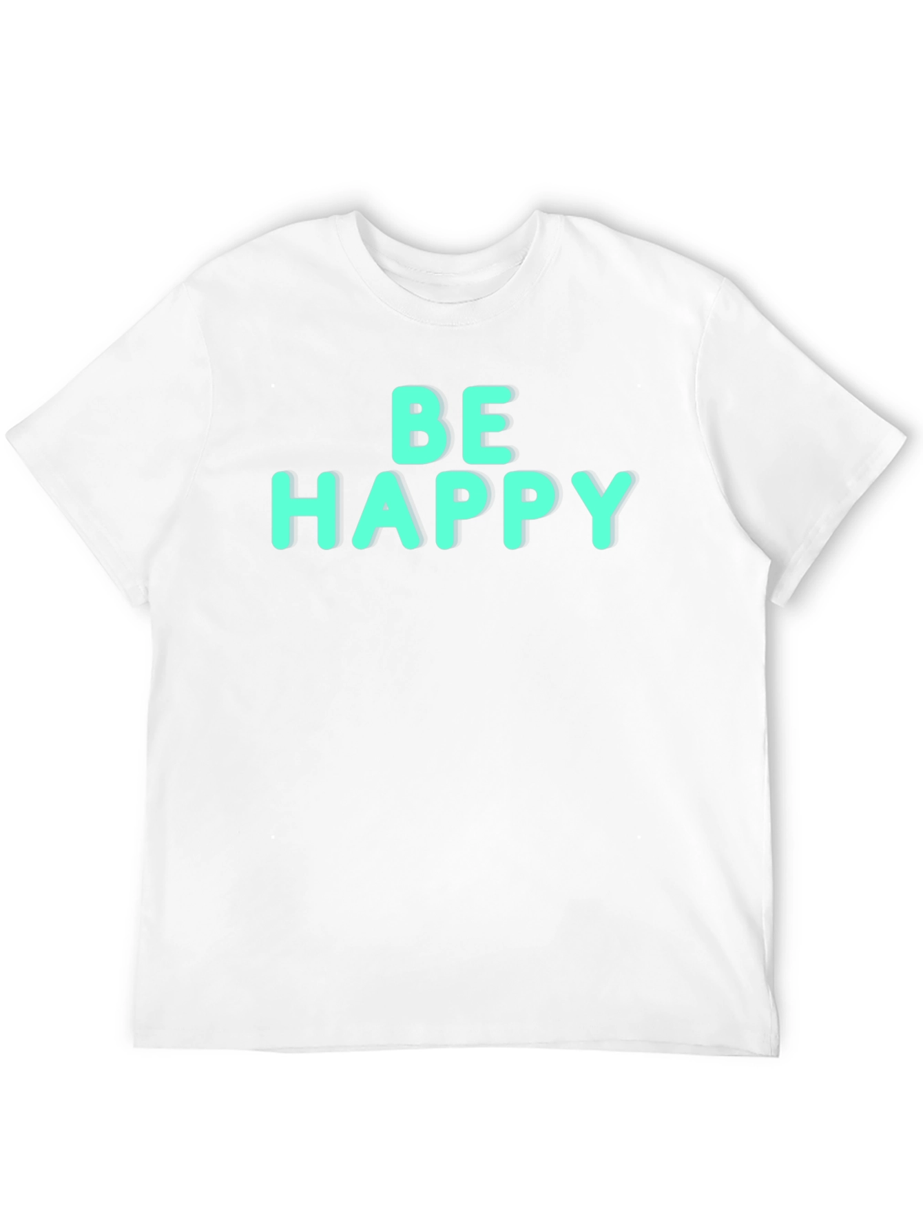 Be Happy Graphic Tee - Black Unisex Shirt