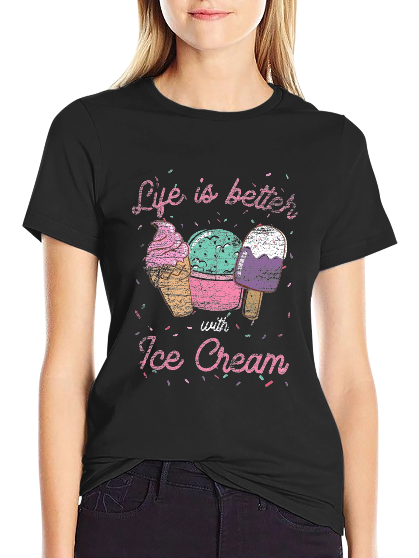Life is Better with Ice Cream T-Shirt