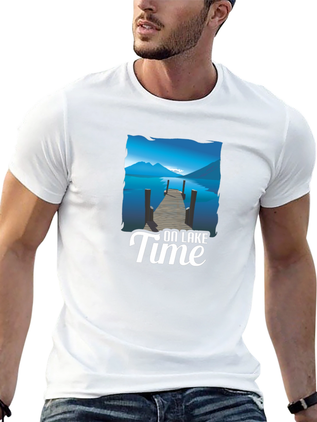 On Lake Time Graphic T-Shirt