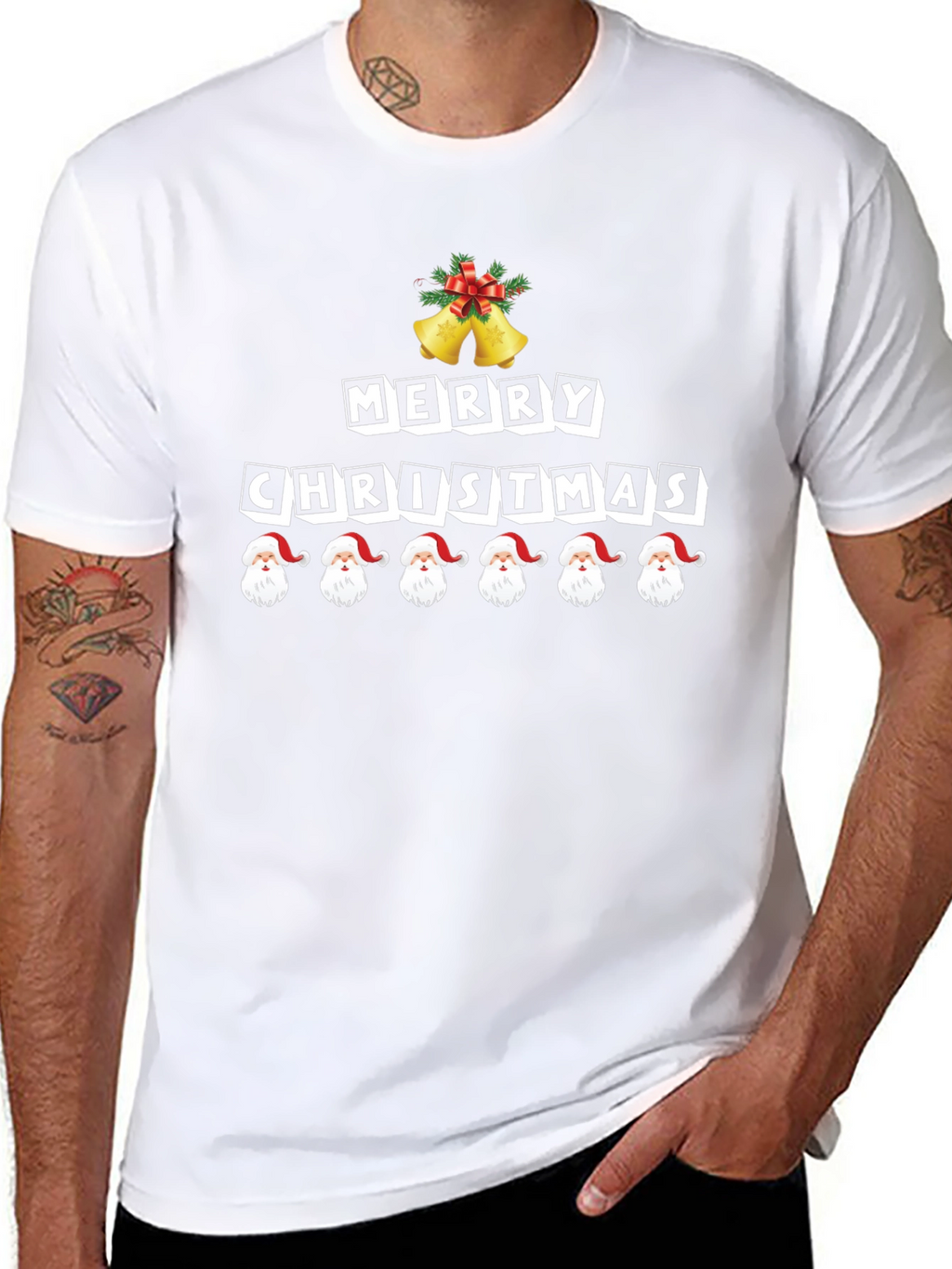 Festive Merry Christmas Santa T-Shirt