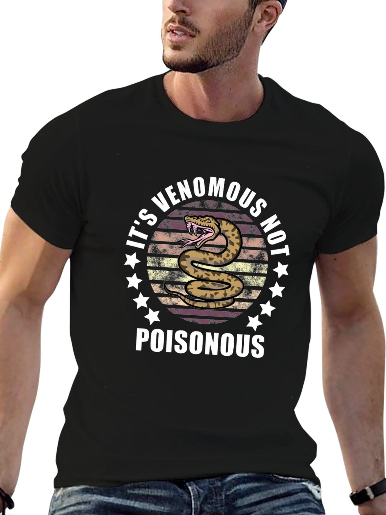 Venomous Not Poisonous Snake Graphic Tee