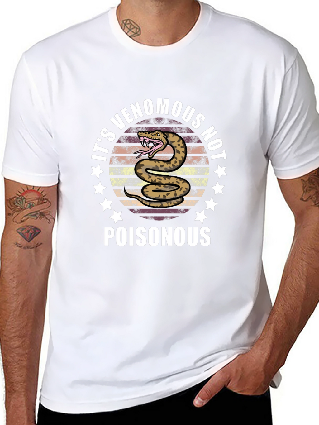 Venomous Not Poisonous Snake Graphic Tee