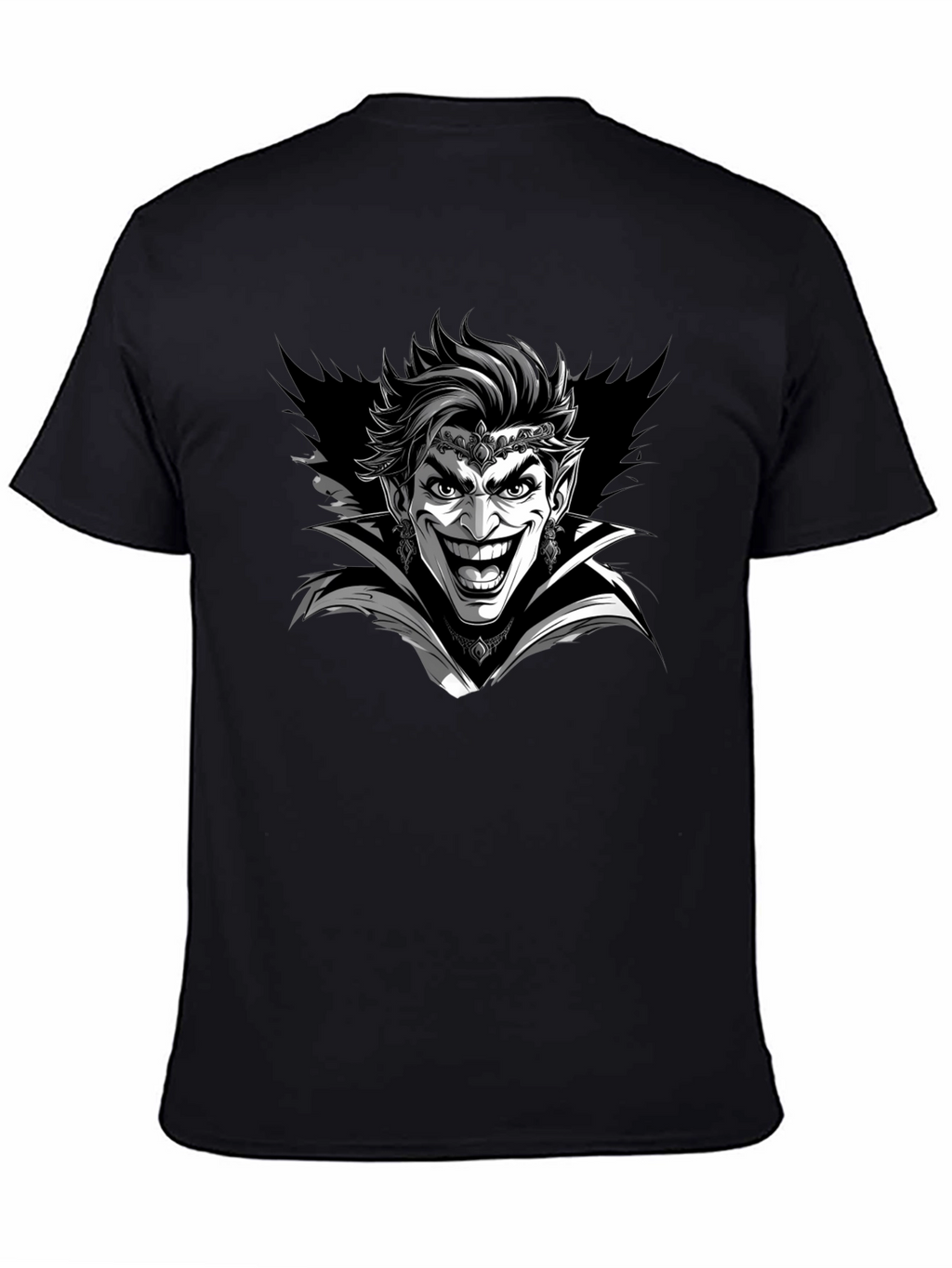 Joker Vampire Graphic Tee - Mens Black T-Shirt