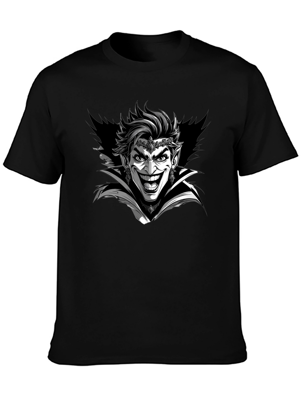 Joker Vampire Graphic Tee - Mens Black T-Shirt