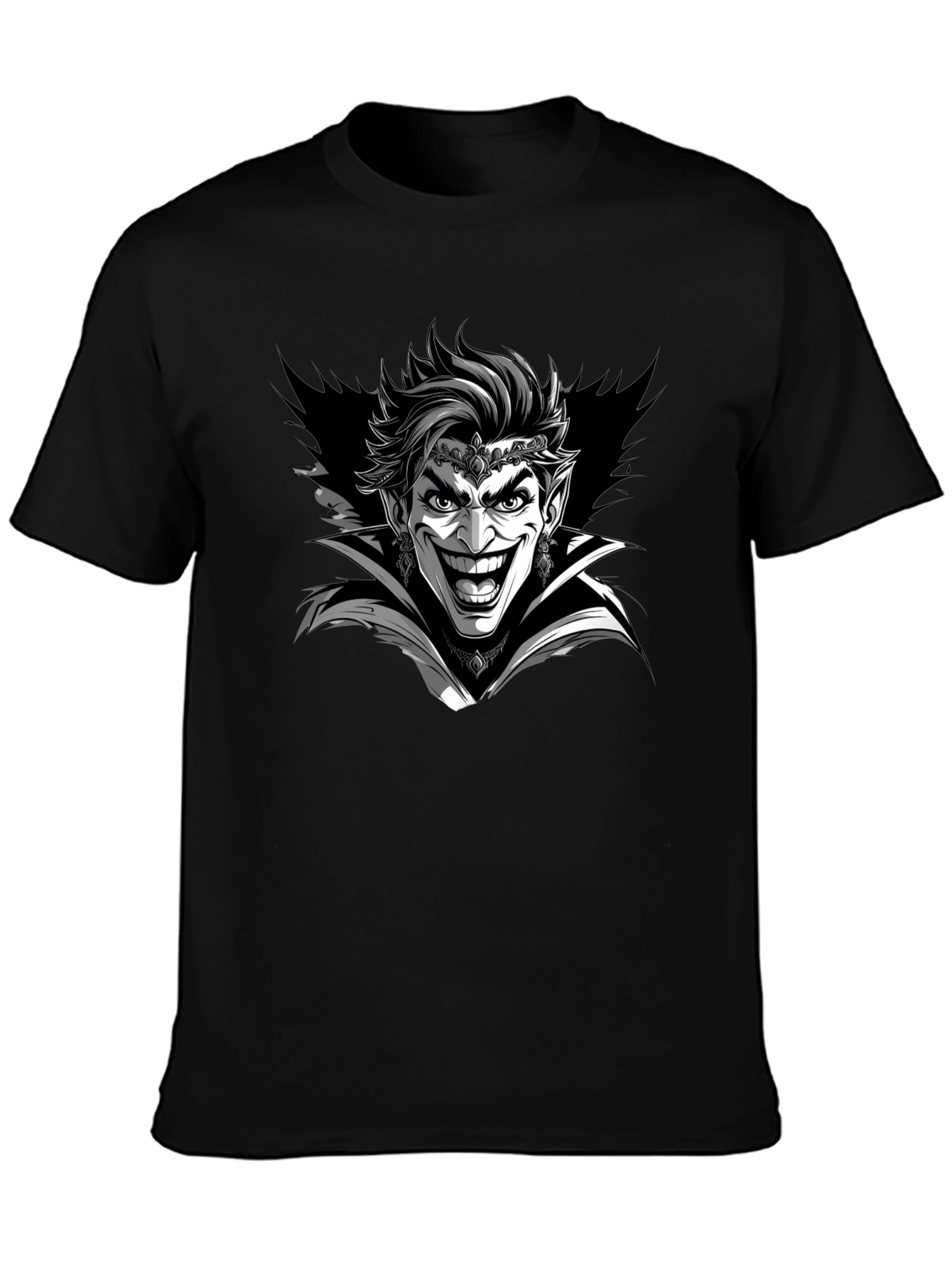 Joker Vampire Graphic Tee - Mens Black T-Shirt