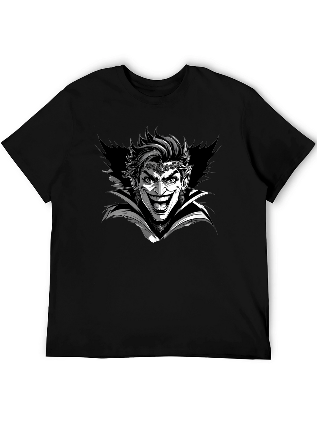 Joker Vampire Graphic Tee - Mens Black T-Shirt