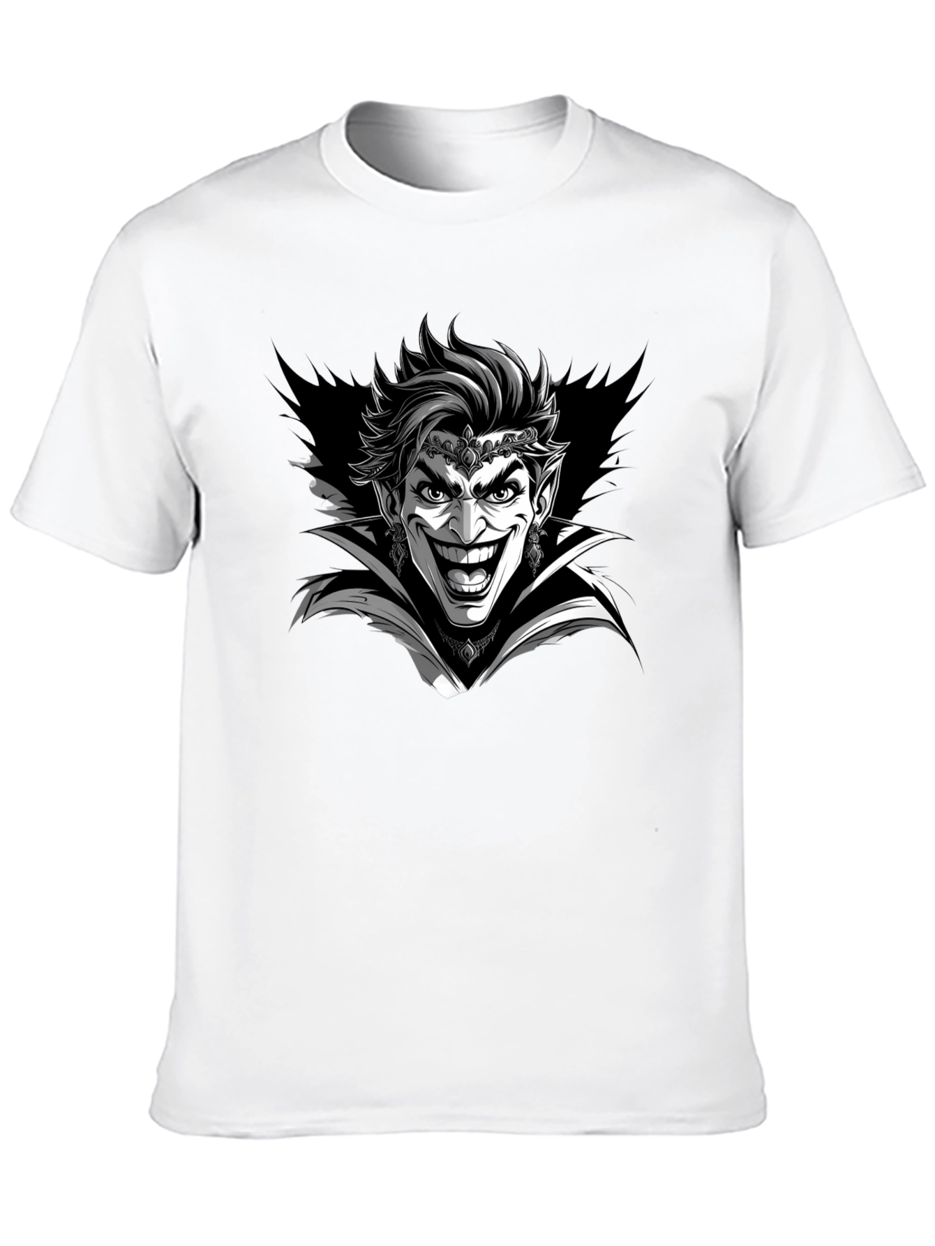 Joker Vampire Graphic Tee - Mens Black T-Shirt