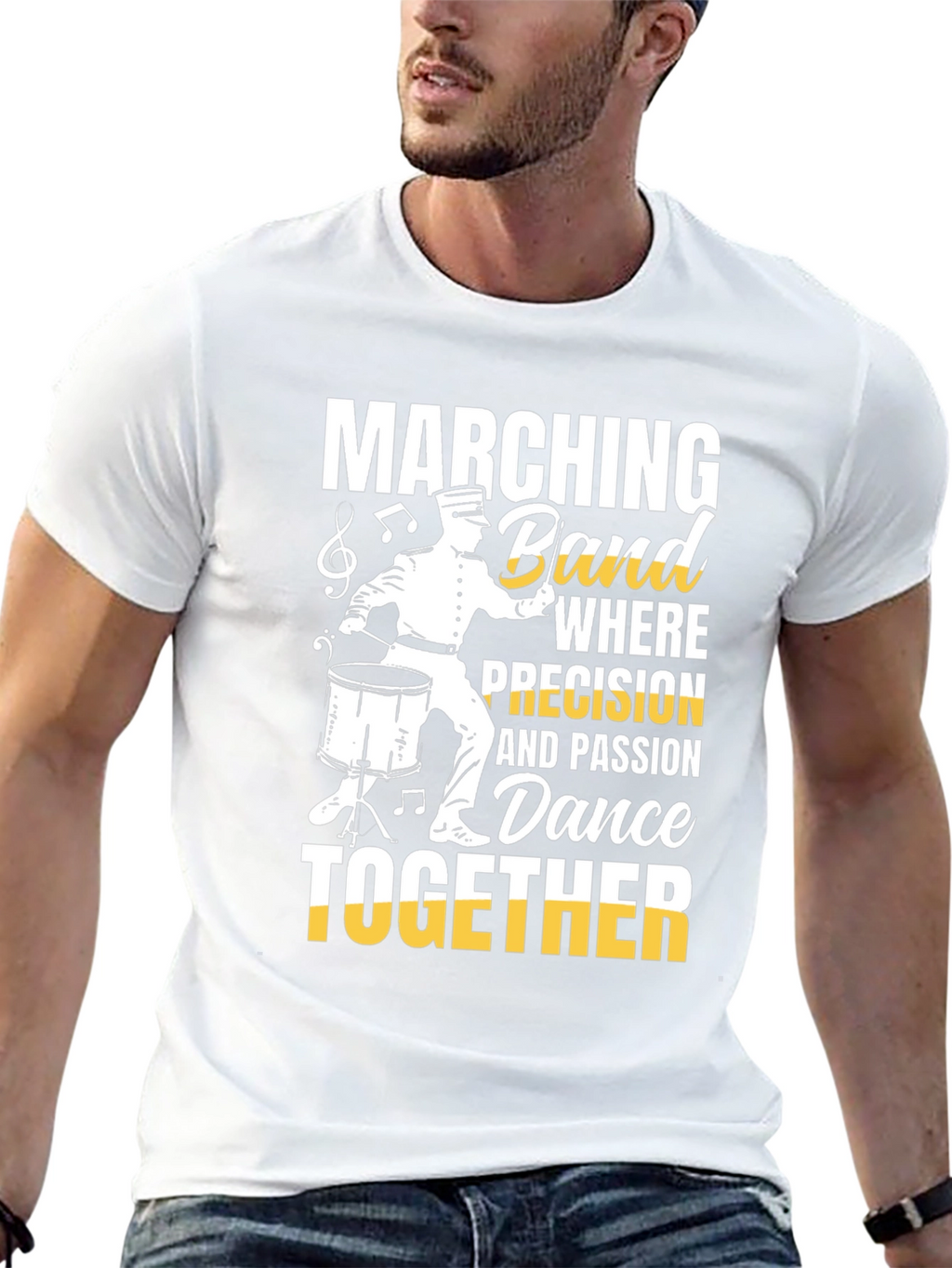 Marching Band Dance T-Shirt for Musicians & Percussionists