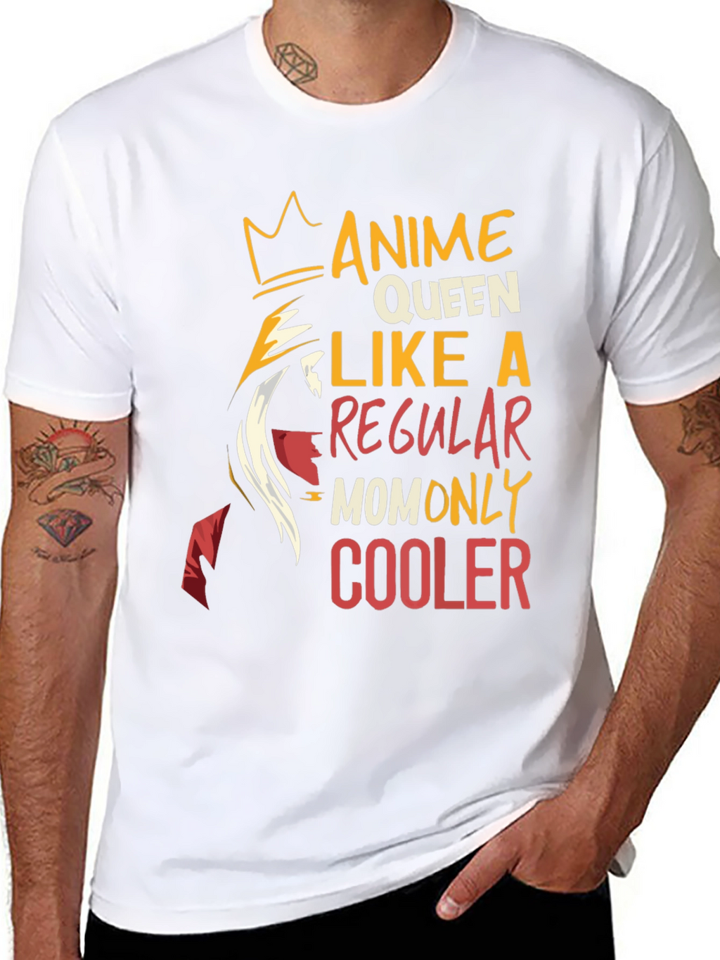 Anime Queen Mom T-Shirt - Cool Graphic Tee