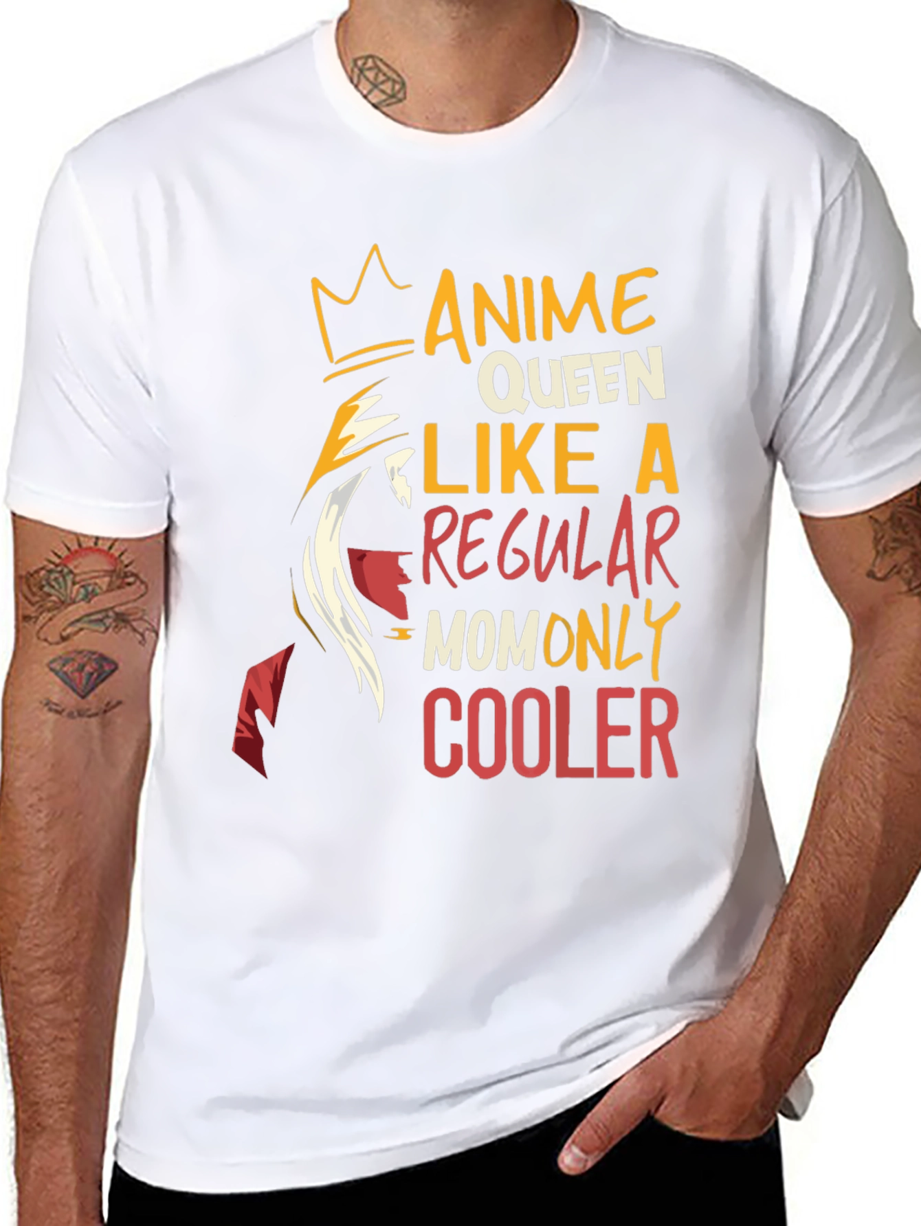 Anime Queen Mom T-Shirt - Cool Graphic Tee