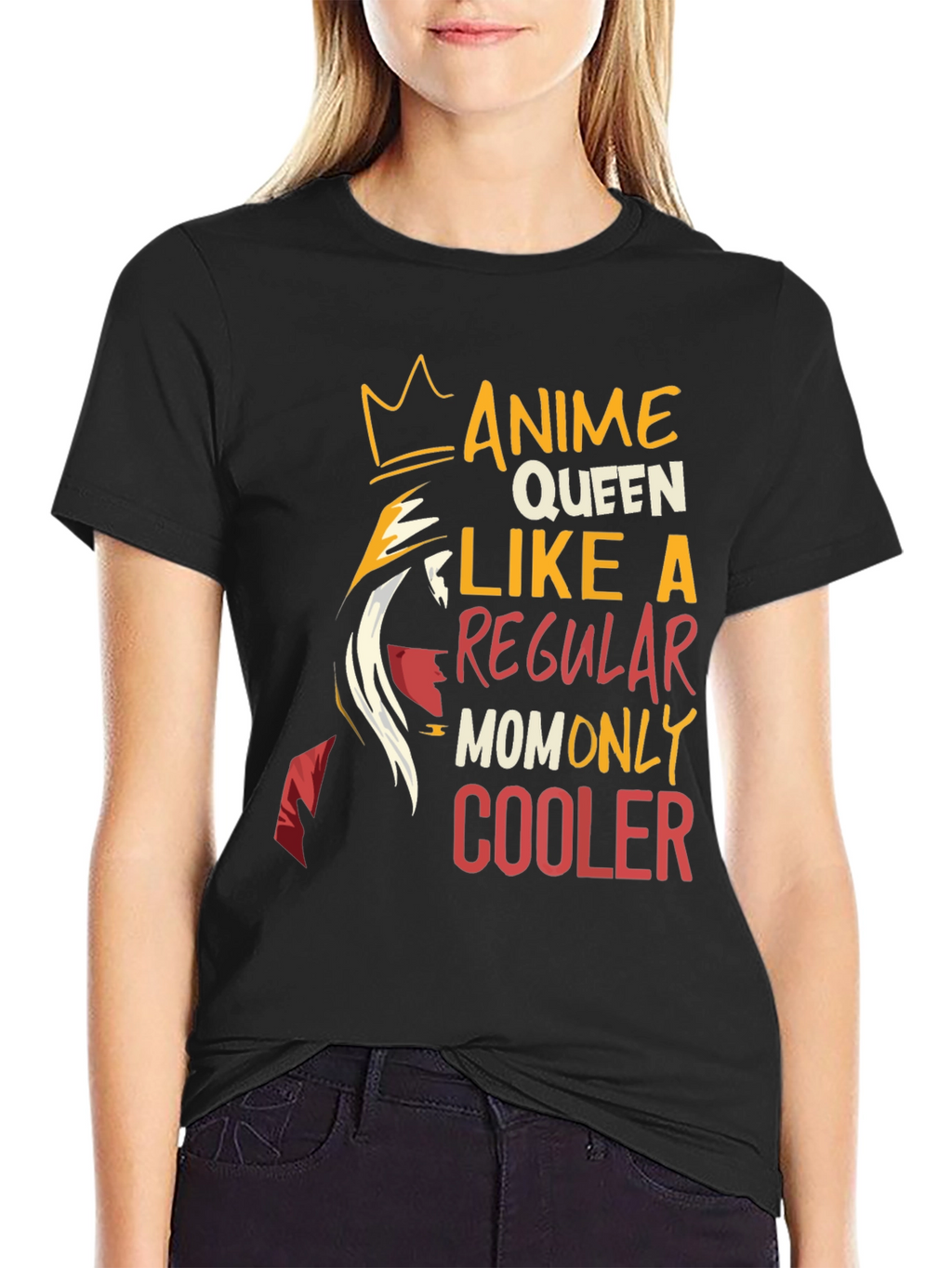 Anime Queen Mom T-Shirt - Cool Graphic Tee