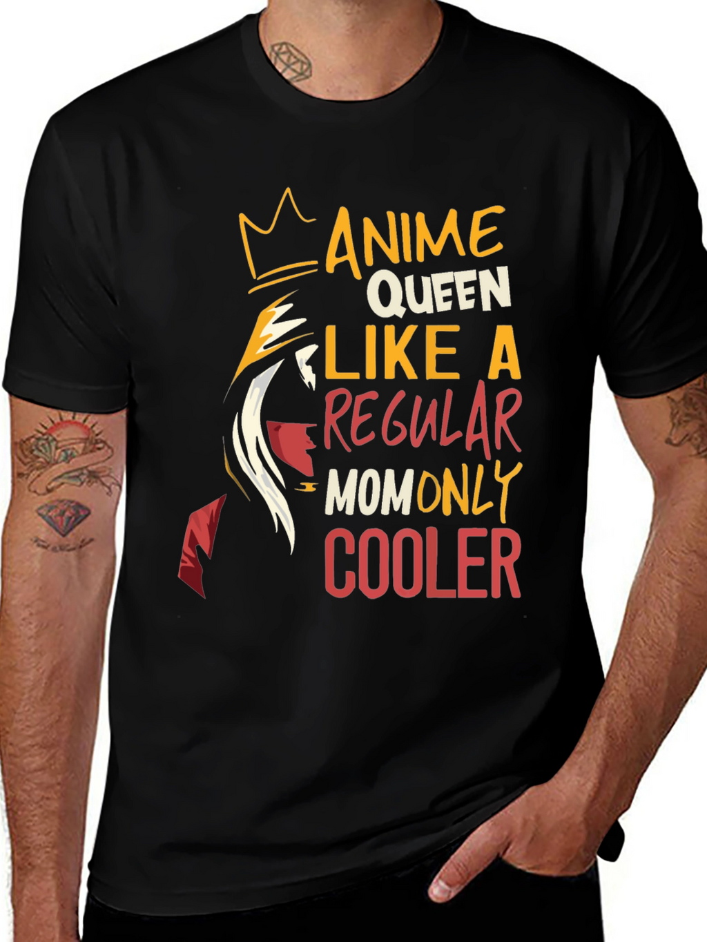 Anime Queen Mom T-Shirt - Cool Graphic Tee