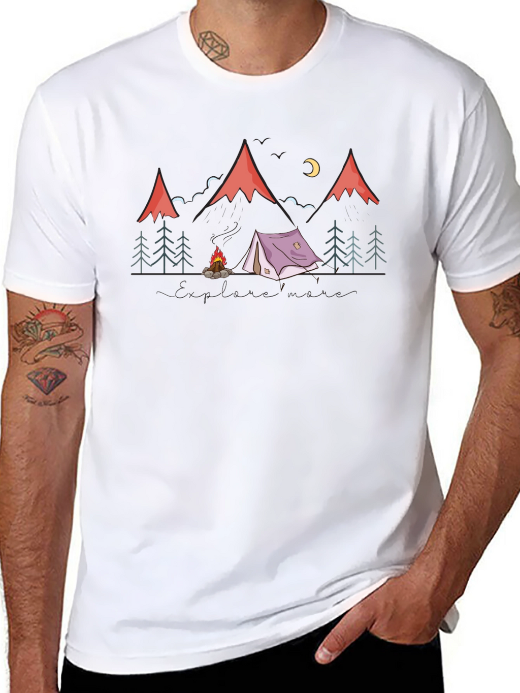 Camping Adventure Graphic Tee - Nature Lover T-Shirt