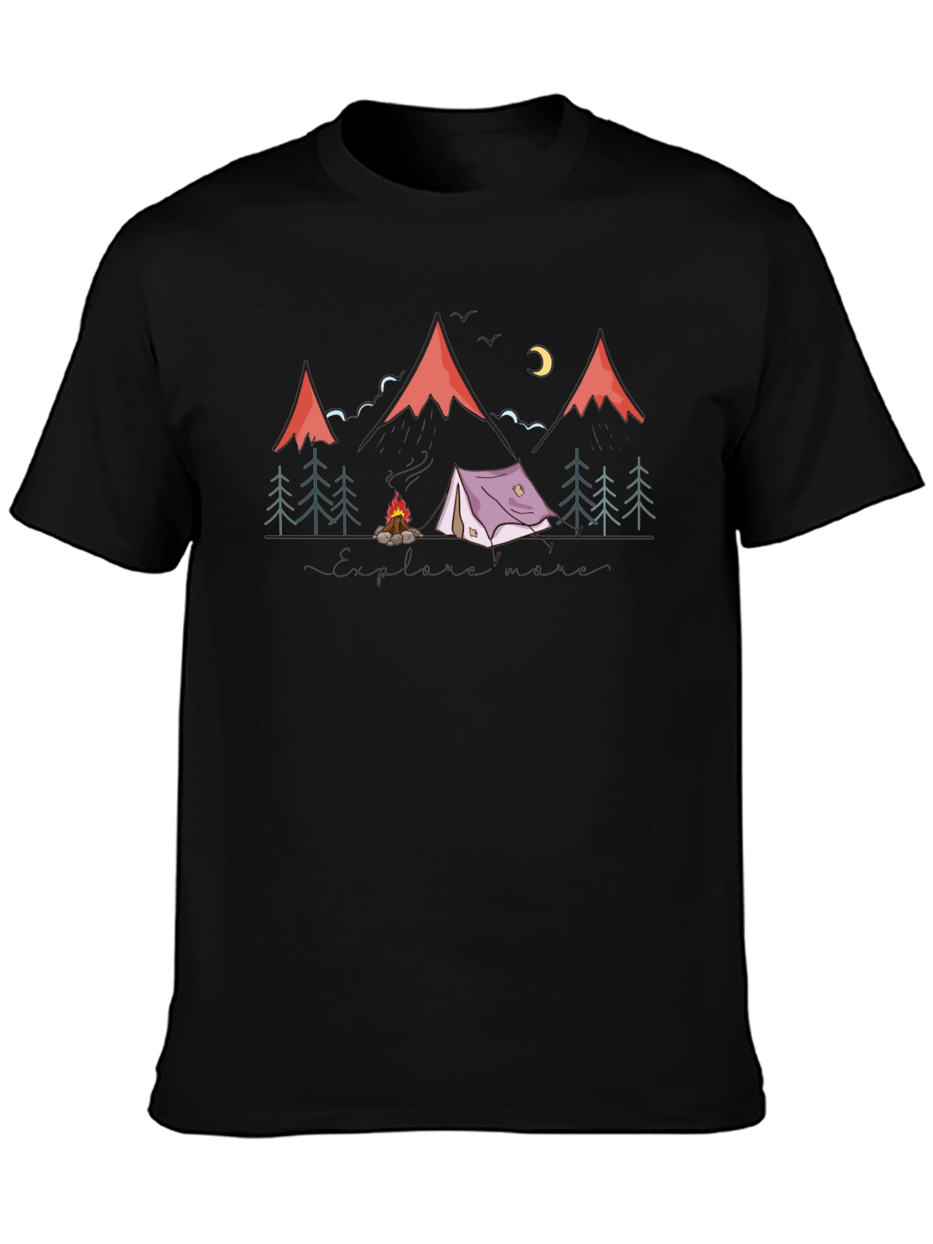 Camping Adventure Graphic Tee - Nature Lover T-Shirt