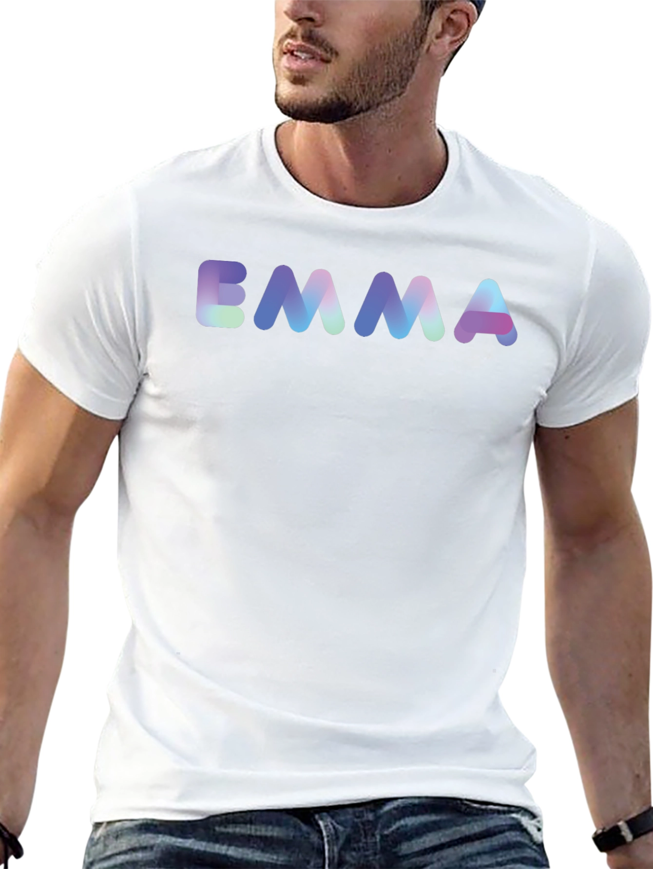 Emma T-Shirt - Black Cotton Blend Tee