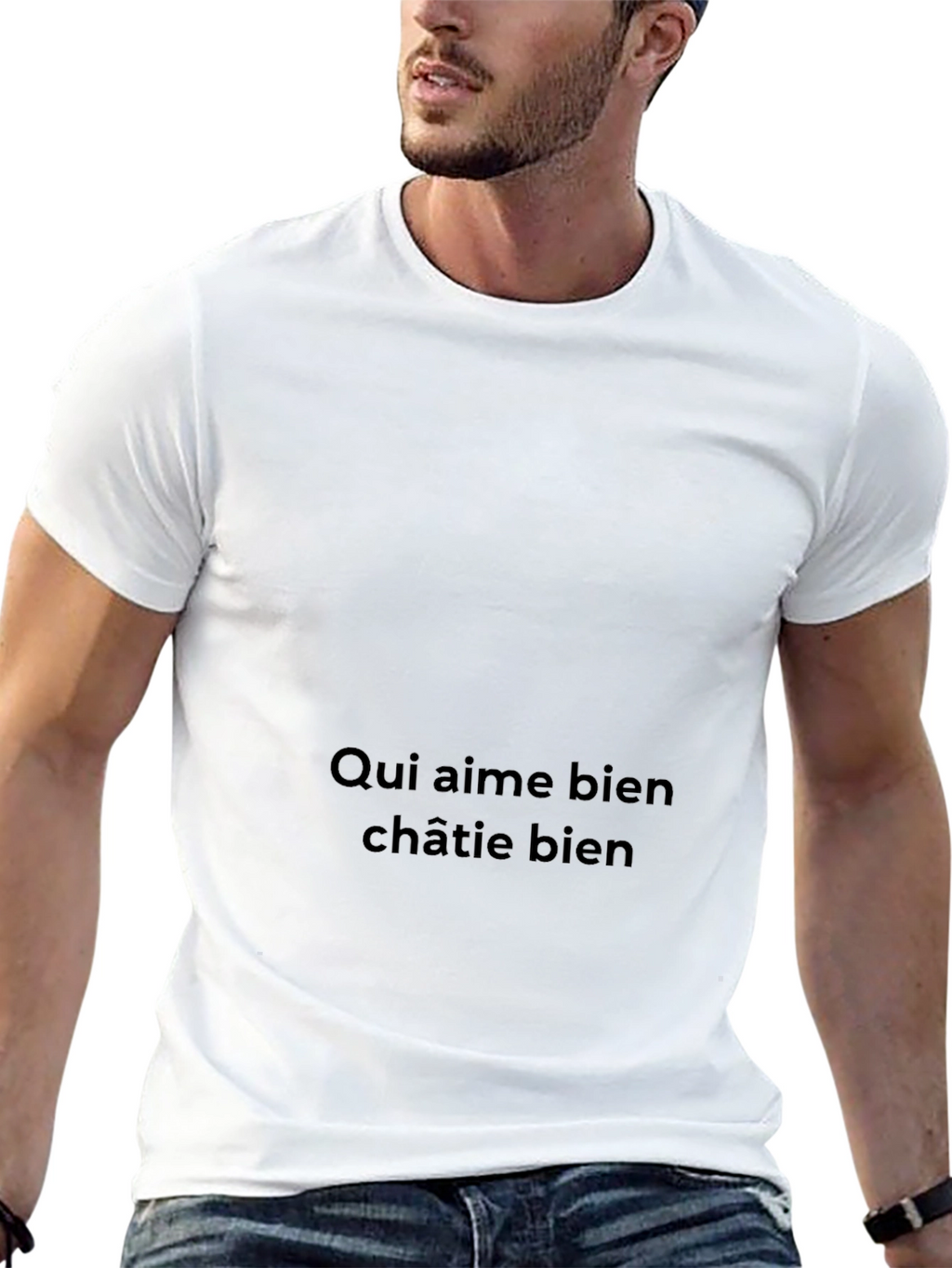 Qui Aime Bien Châtie Bien - Black T-Shirt