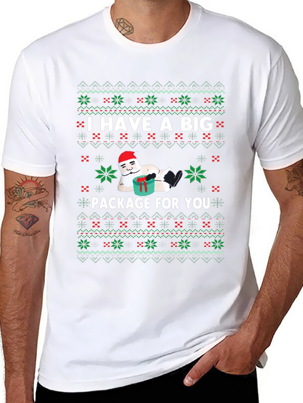 Funny Christmas Big Package T-Shirt