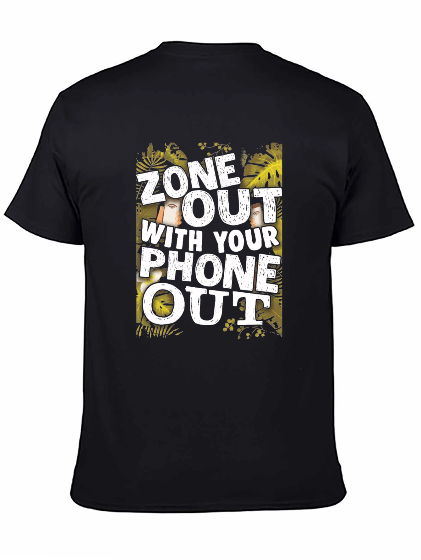 Zone Out with Your Phone Out Graphic T-Shirt