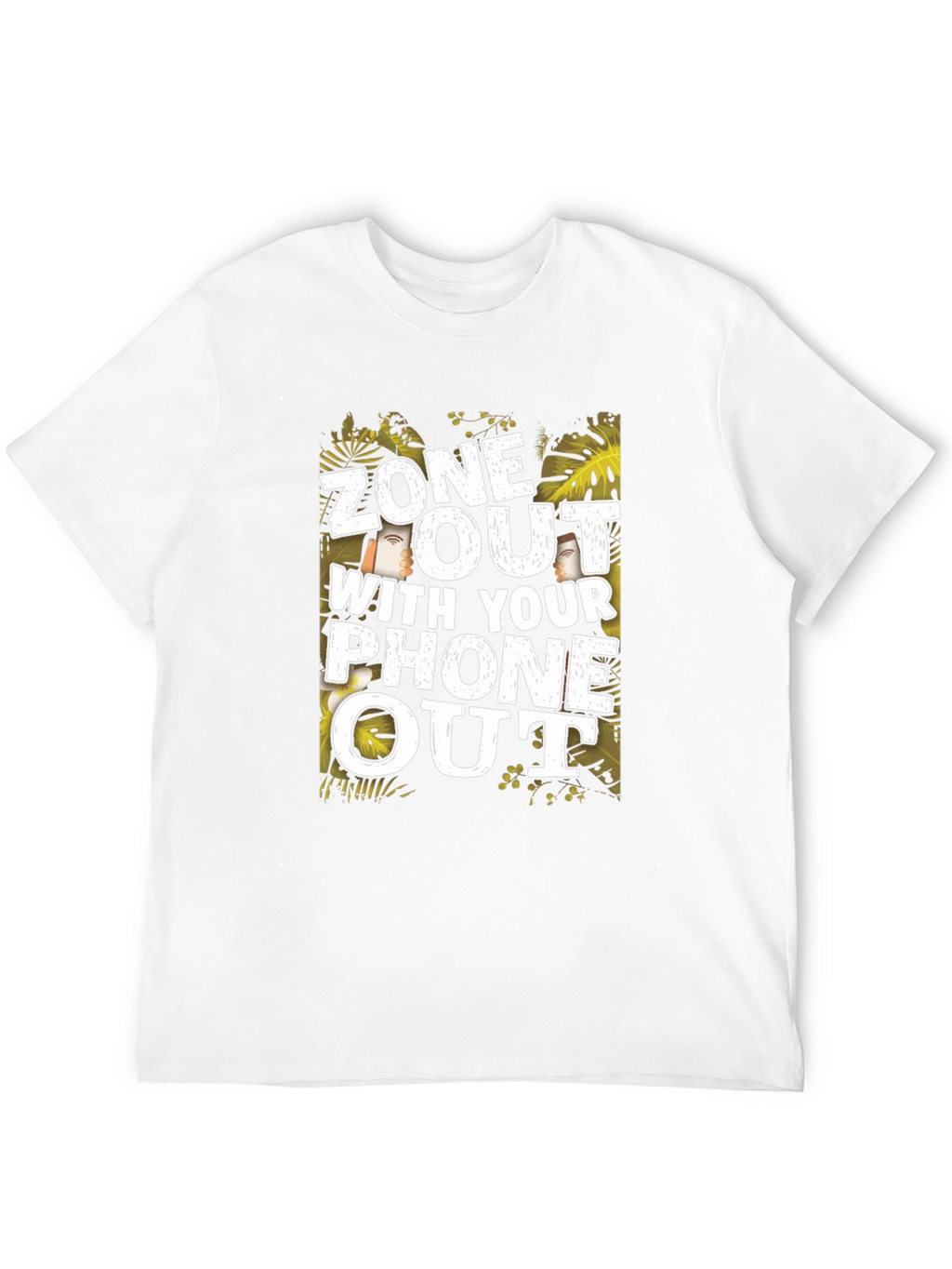 Zone Out with Your Phone Out Graphic T-Shirt