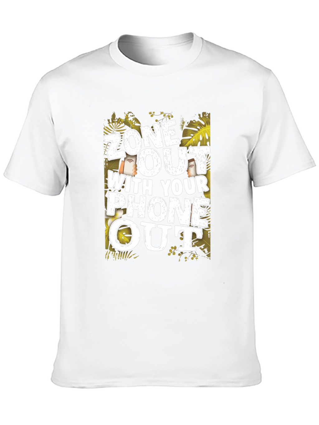 Zone Out with Your Phone Out Graphic T-Shirt