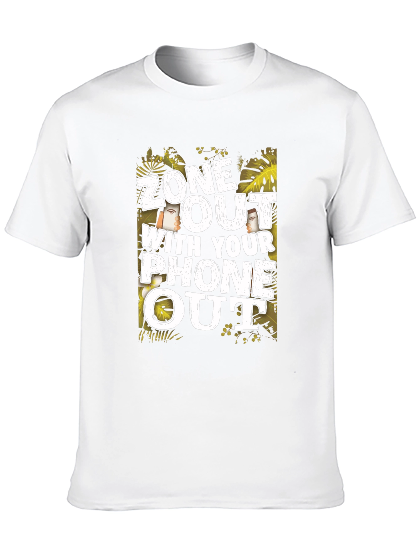 Zone Out with Your Phone Out Graphic T-Shirt