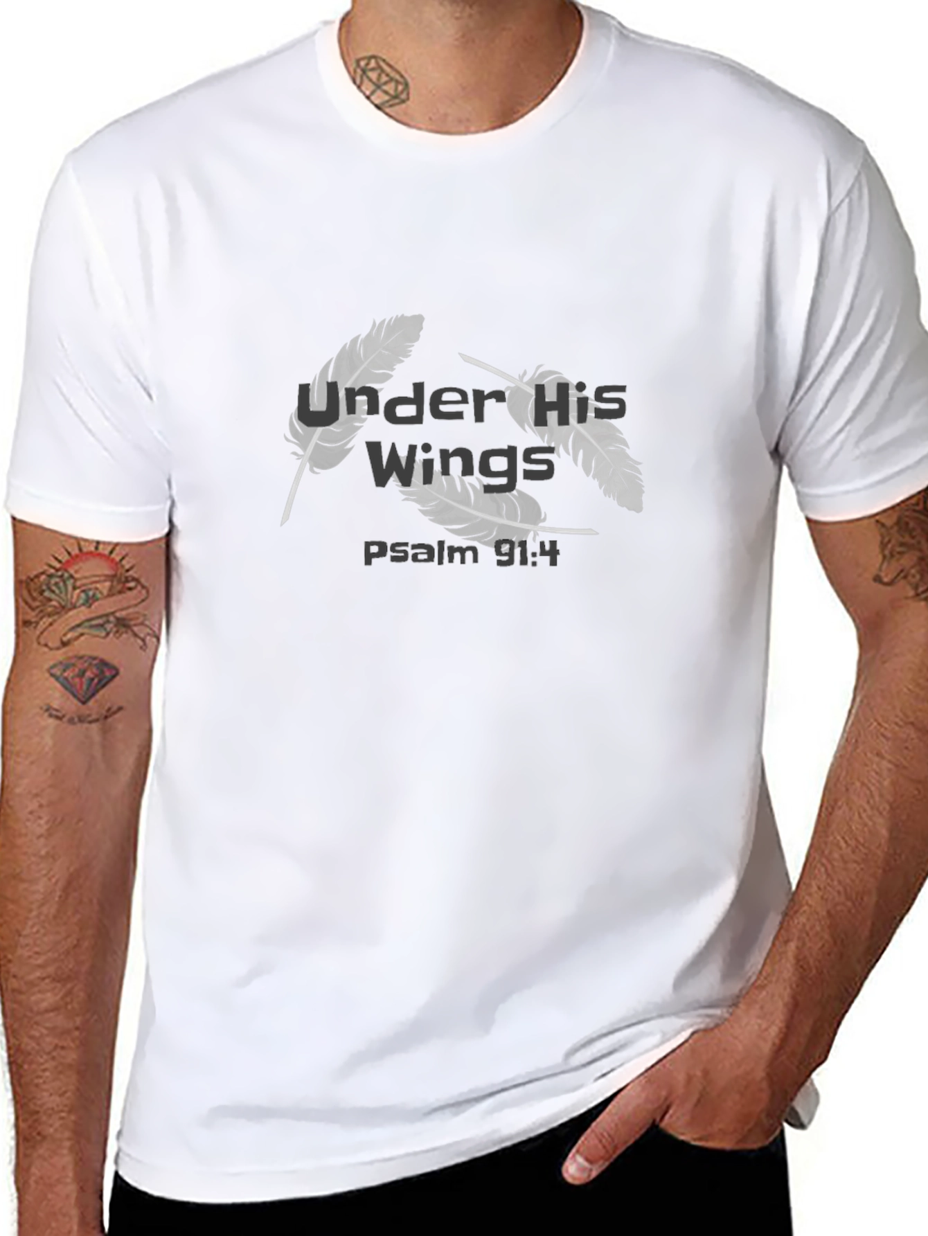 Under His Wings Tee - Psalm 91:4