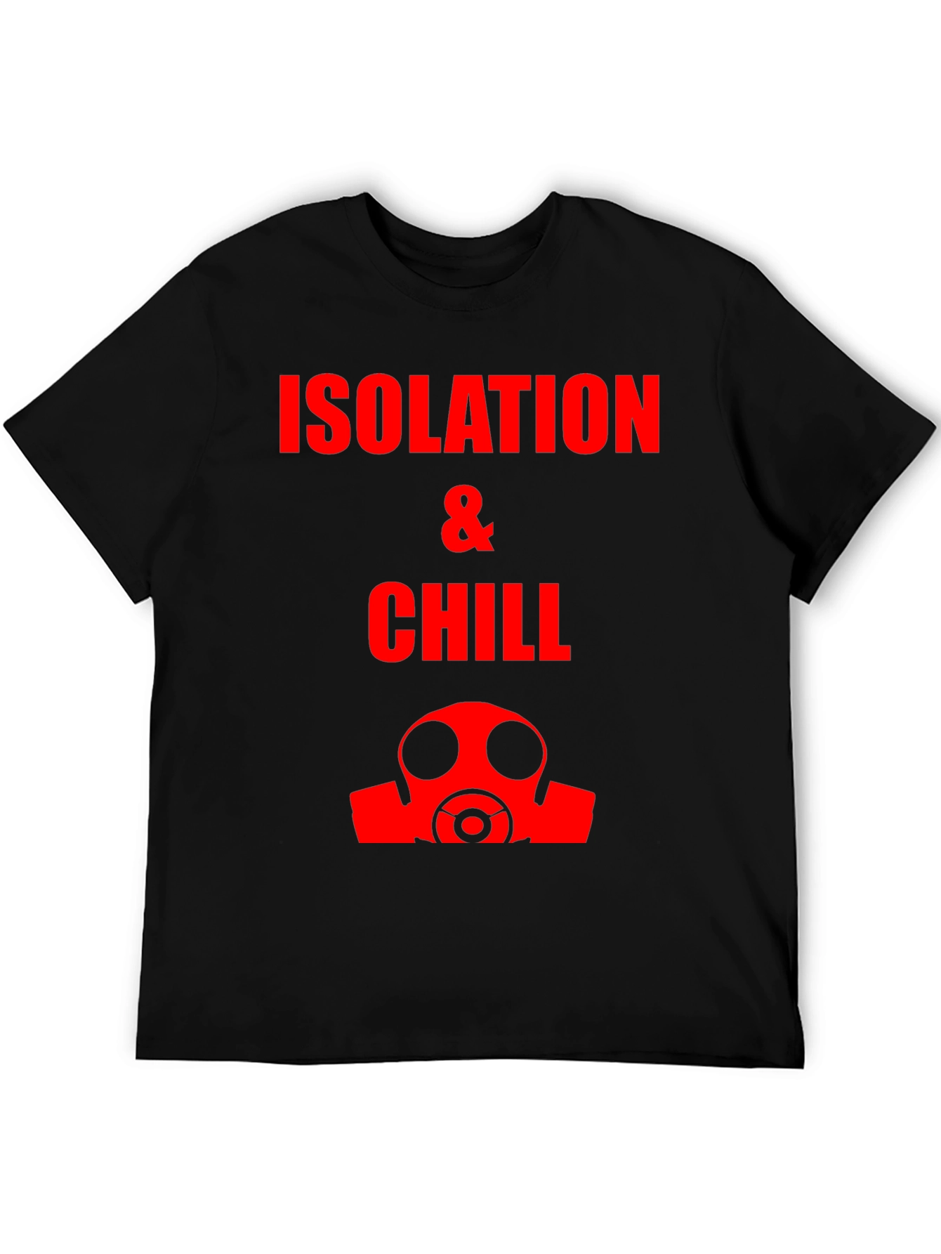 Isolation & Chill T-Shirt - Gas Mask Graphic Tee