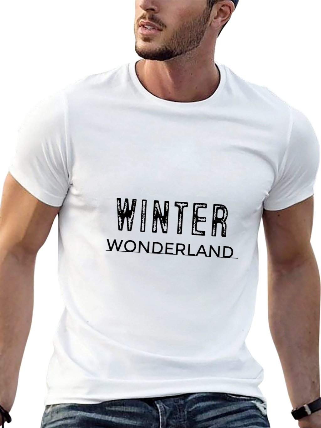 Winter Wonderland Black T-Shirt