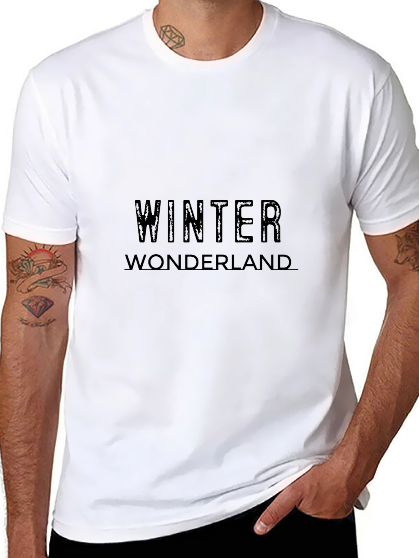 Winter Wonderland Black T-Shirt