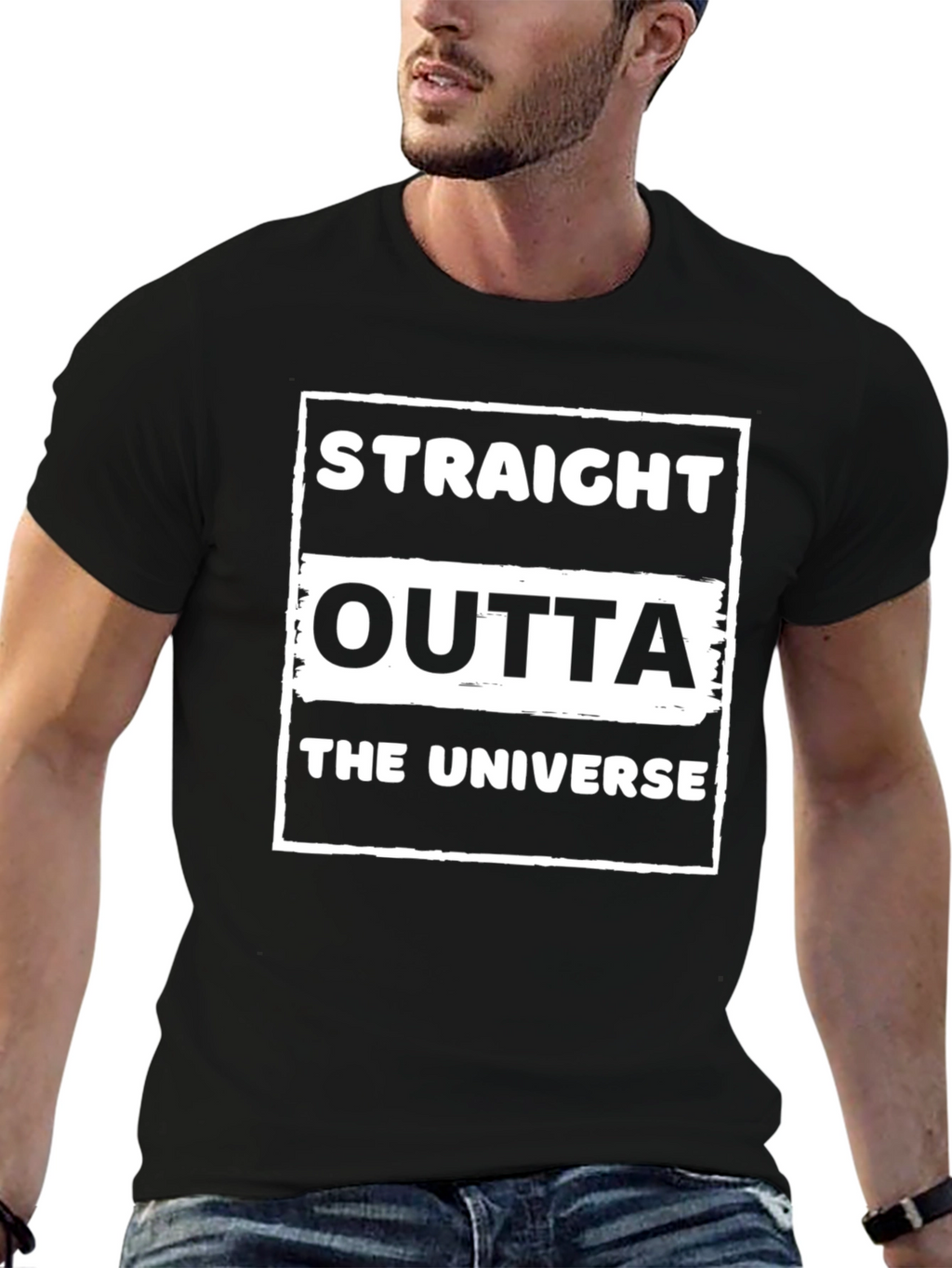 Straight Outta The Universe Graphic T-Shirt
