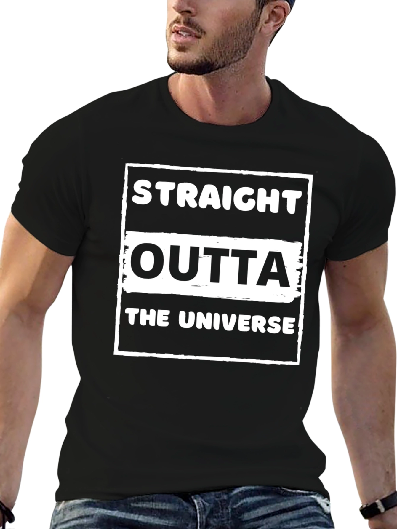 Straight Outta The Universe Graphic T-Shirt
