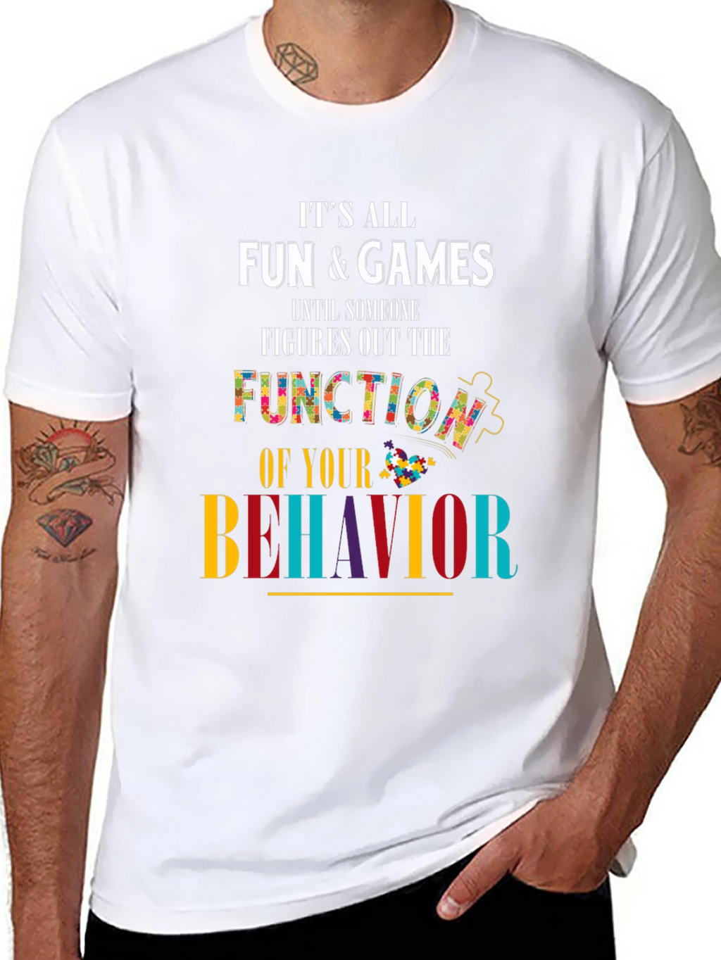 Autism Awareness T-Shirt Fun & Games Behavior