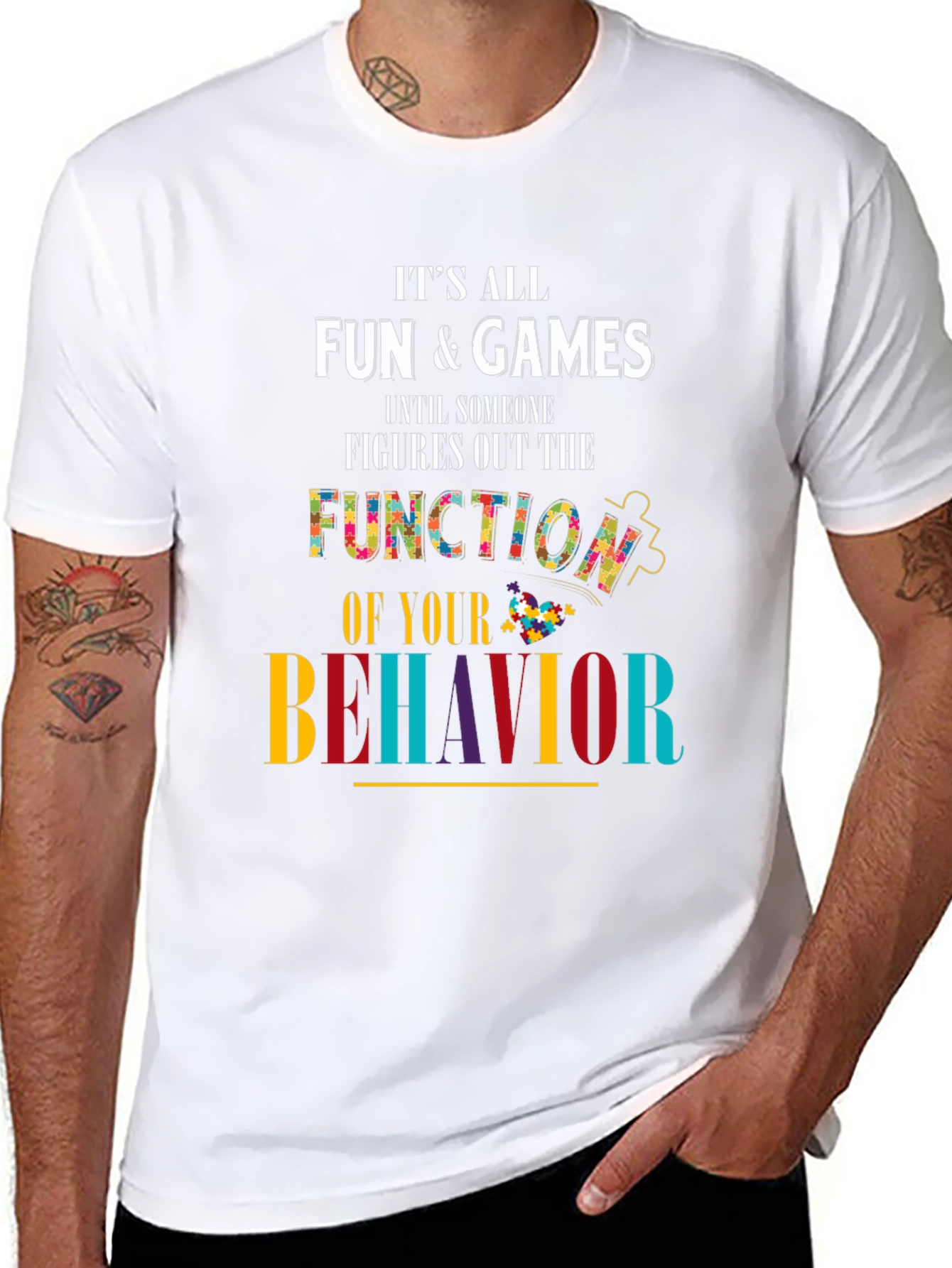 Autism Awareness T-Shirt Fun & Games Behavior