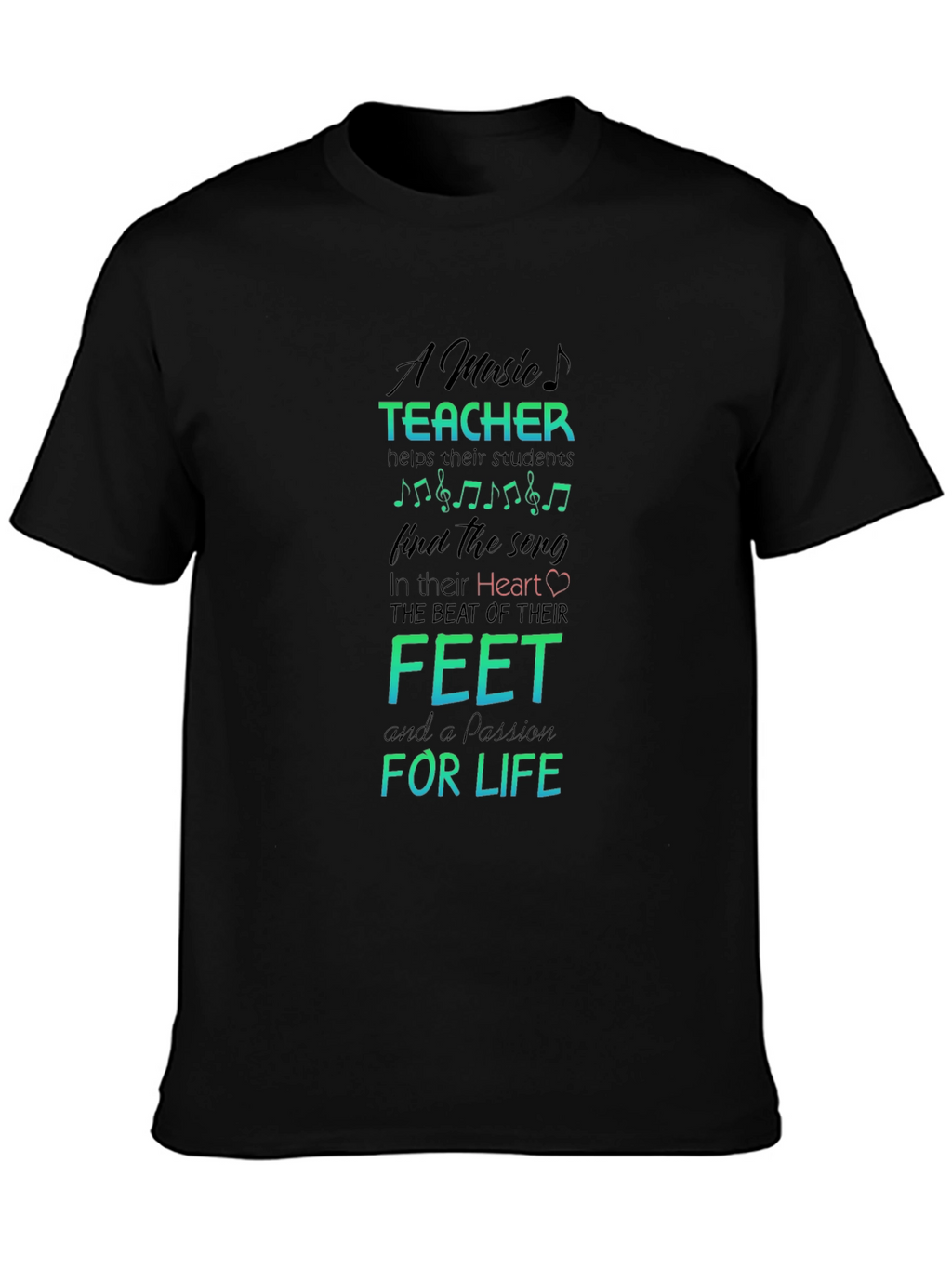 Music Teacher Passion T-Shirt - Teacher Appreciation Gift Idea