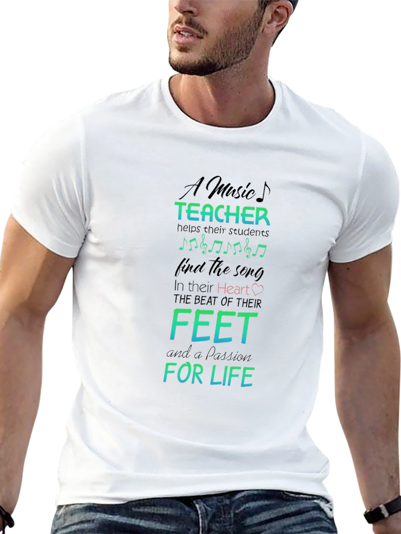 Music Teacher Passion T-Shirt - Teacher Appreciation Gift Idea