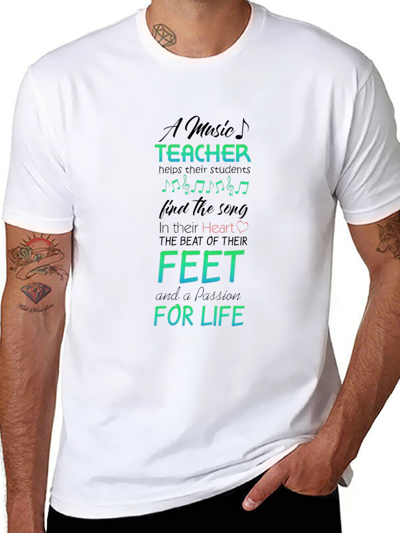 Music Teacher Passion T-Shirt - Teacher Appreciation Gift Idea