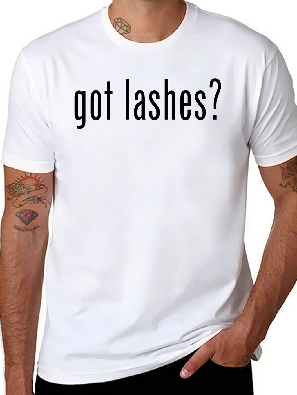 Got Lashes? Black Graphic T-Shirt for Women