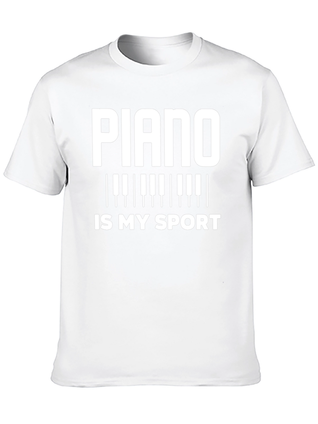 Piano is My Sport Black T-Shirt