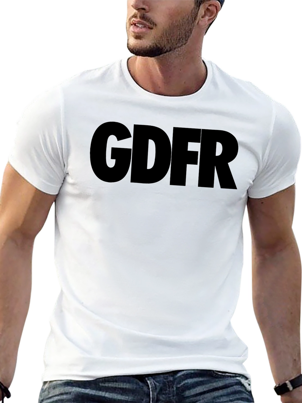 GDFR Graphic Tee - Mens Casual Black T-Shirt