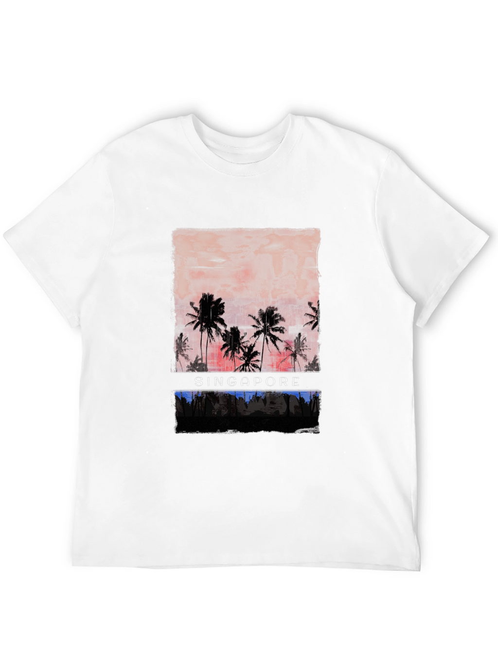 Singapore Sunset Graphic T-Shirt