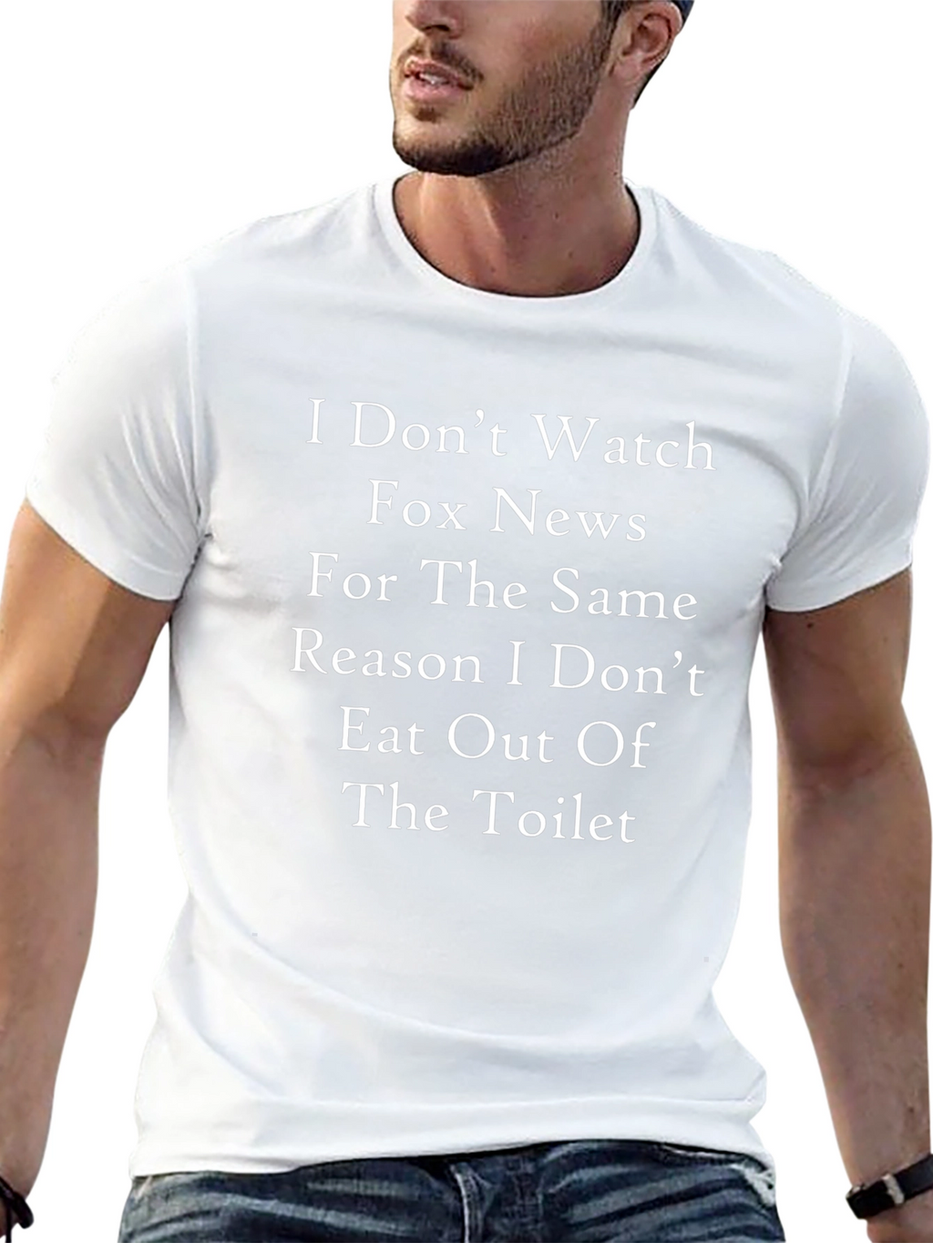I Dont Watch Fox News T-Shirt - Black