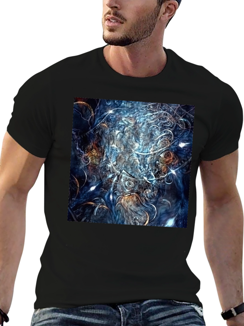 Abstract Art Graphic Tee - Unique Design Shirt