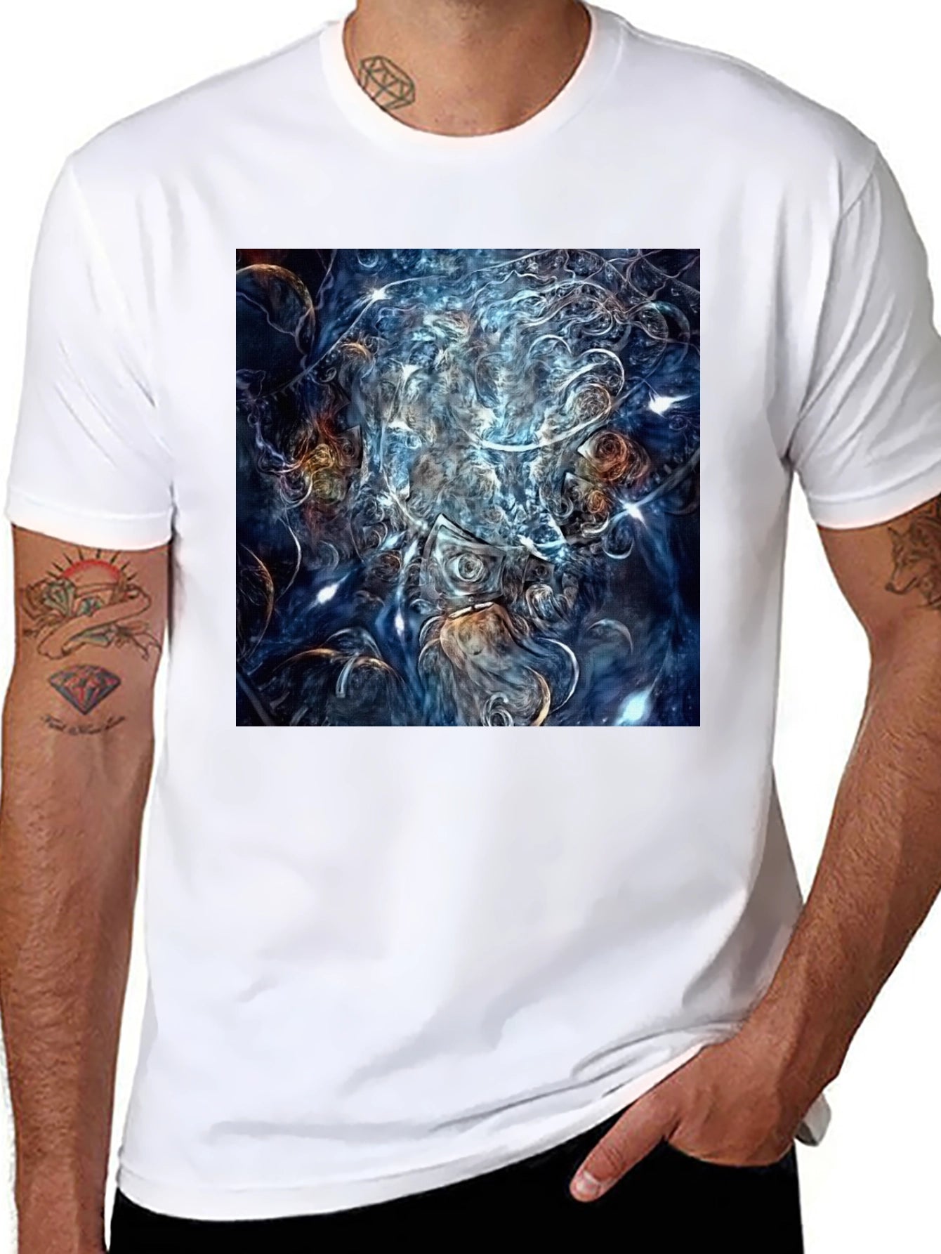 Abstract Art Graphic Tee - Unique Design Shirt