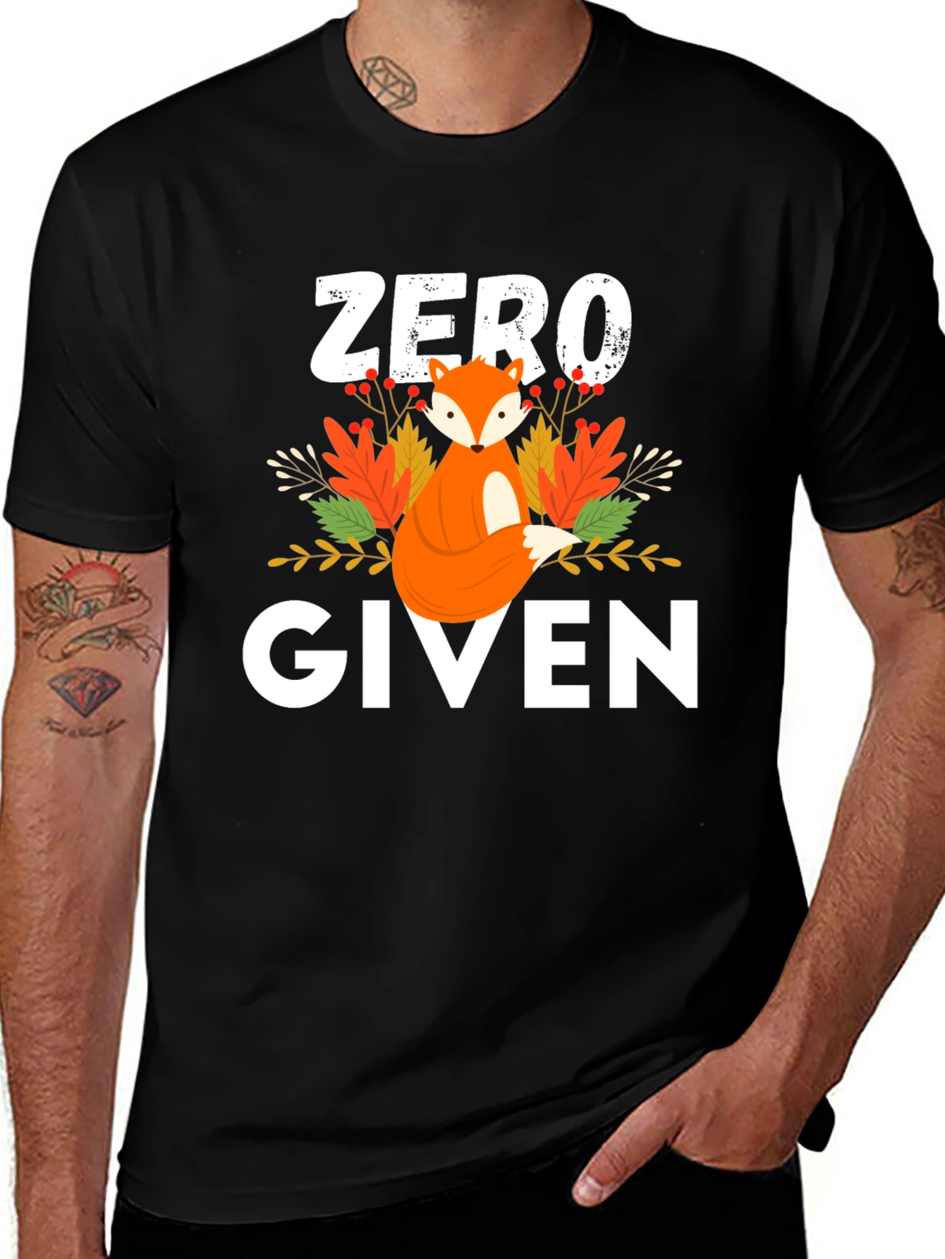 Zero Fox Given Tee - Mens Black Graphic T-Shirt