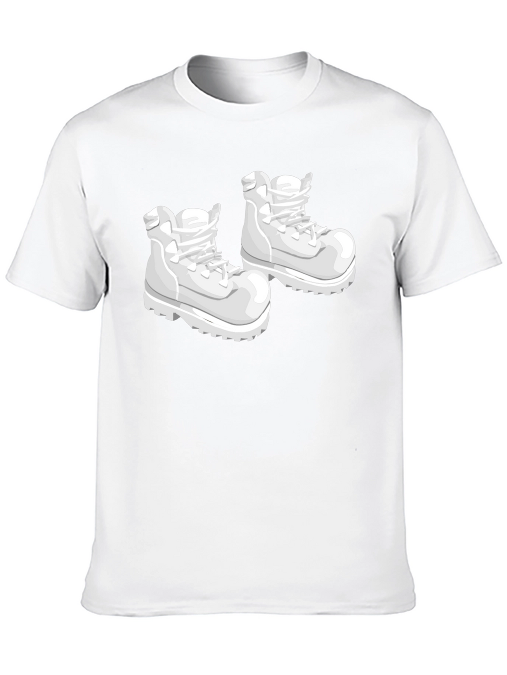 Cartoon Boots Graphic Black T-Shirt