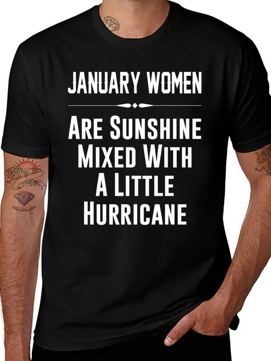 January Women Sunshine Hurricane Graphic Tee